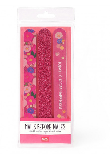 Set pilníkov Legami Nails Before Males - Set Of 3 Nail Files - Flowers