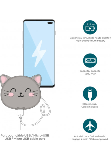 Powerbanka Legami My Super Power_4800 Mah - Power Bank - Kitty