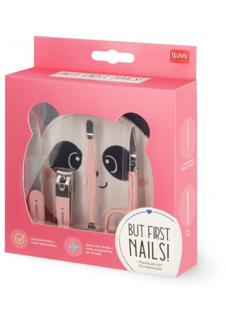 Manikúra Legami But First, Nails! - Manicure Set - Panda
