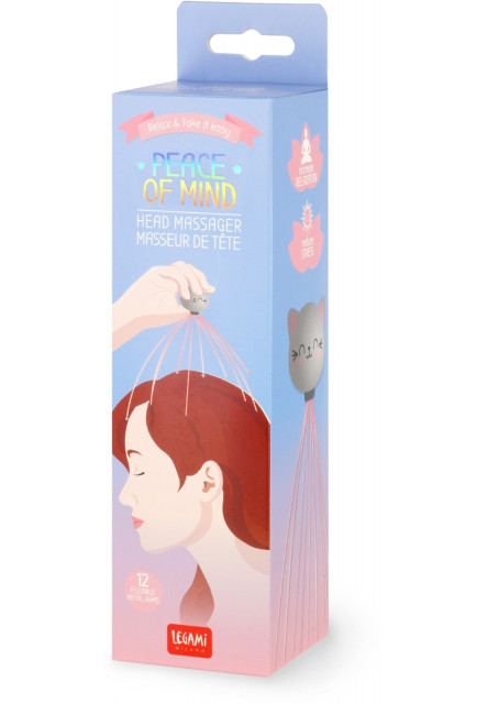 Pomôcka na masáž hlavy Legami Peace Of Mind - Head Massager - Kitty