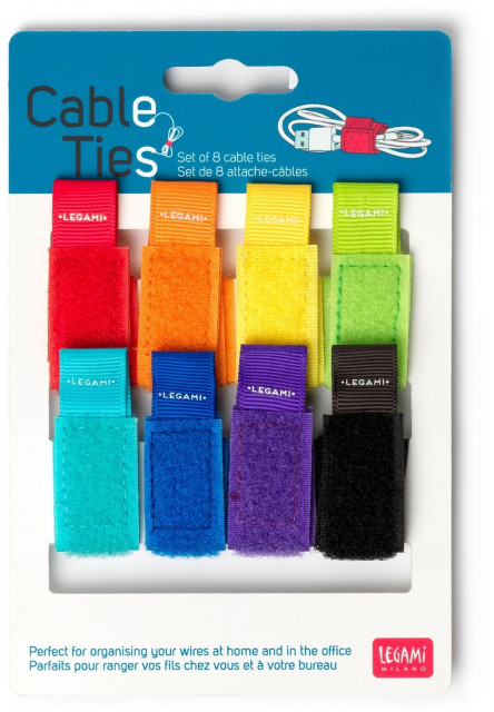 Sťahovacie pásky na suchý zips Legami Cable Ties