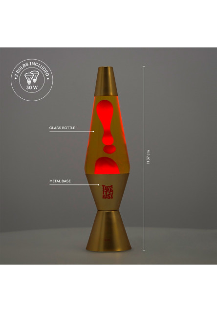Lávová lampa Legami Magmastic! - Lava Lamp - Gold