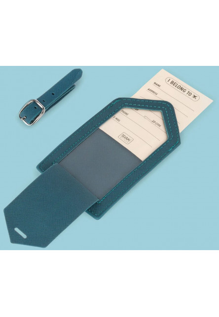 Cestovná menovka na batožinu Legami - petrol blue
