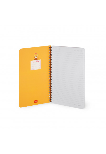 Poznámkový blok Legami Spiral-Bound Notebook - Spiral Notebook - Large Lined - Red Panda