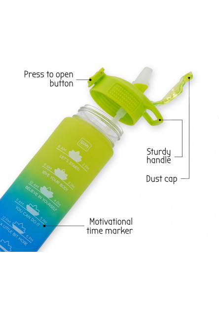 Fľaša na pitie Legami Goal Bottle - Love Yourself - Energy Boost