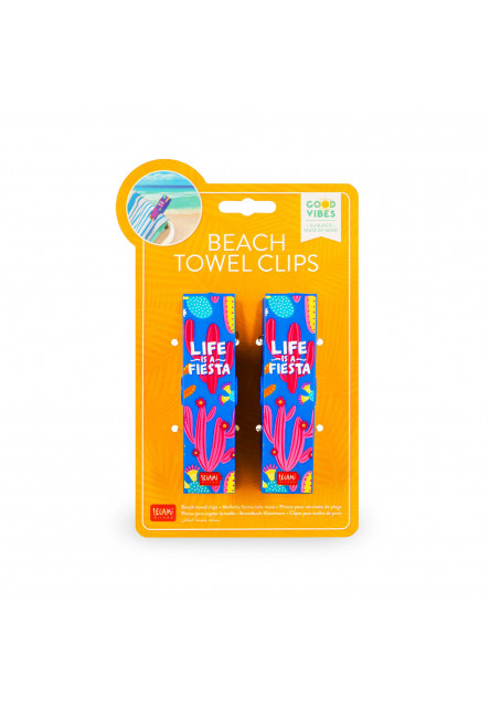 Kolíky na osušku Legami Set Of 2 Beach Towel Clips - Cactus