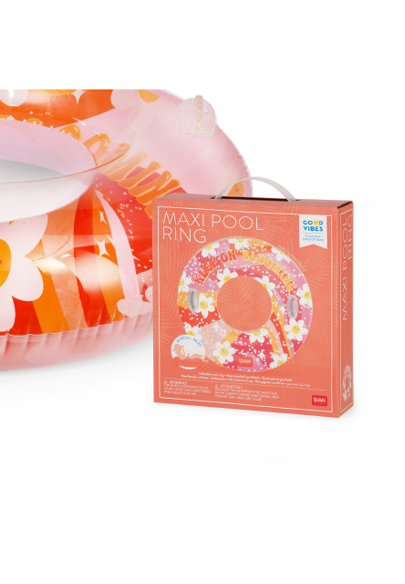 Nafukovací kruh Legami Maxi Pool Ring - Daisy