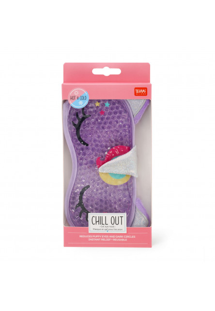 Gélová maska na spanie Legami Gél Eye Mask - Chill Out - Unicorn