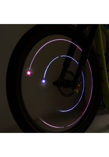 Set svetelných cyklo ozdôb Legami Set Of 2 Bicycle Spoke Lights - Ride & Shine - Unicorn