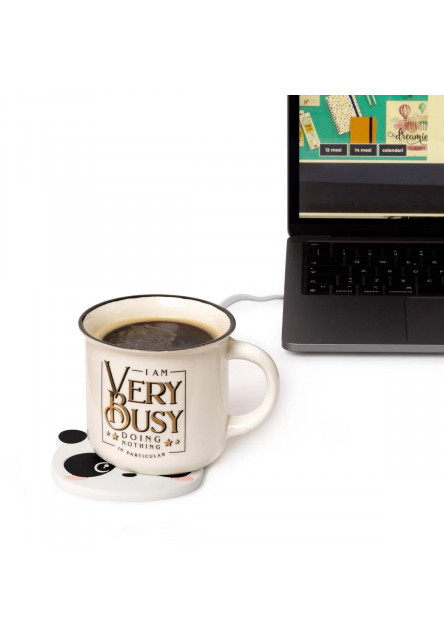 Ohrievací USB podtácek Legami Usb Mug Warmer - Warm It Up - Panda
