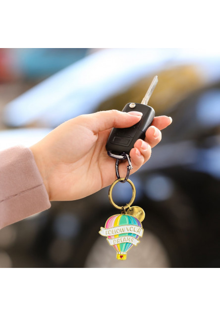 Kľúčenka Legami Enamel Key Ring - What A Key Ring - Air Balloon