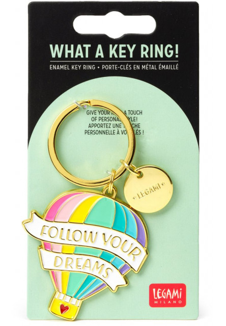 Kľúčenka Legami Enamel Key Ring - What A Key Ring - Air Balloon