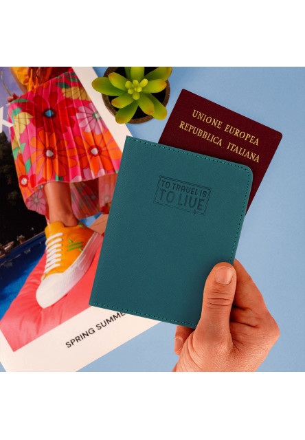 Púzdro na pas Legami Passport Holder - Petrol Blue