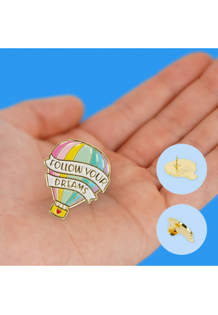 Brošňa Legami Enamel Metal Pin - Pin Your Style! - Air Balloon