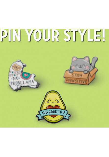 Brošňa Legami Enamel Metal Pin - Pin Your Style! - Avocado