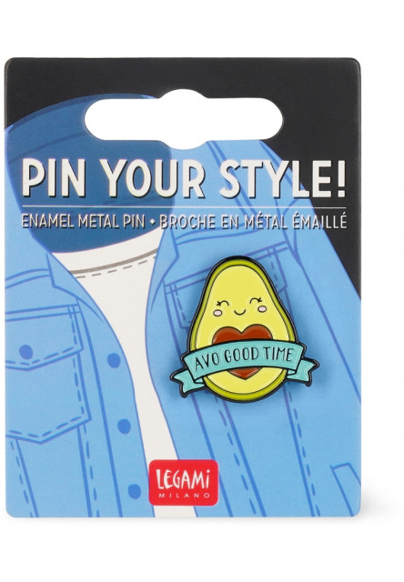 Brošňa Legami Enamel Metal Pin - Pin Your Style! - Avocado