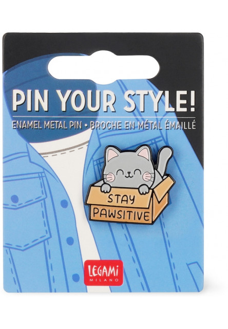 Brošňa Legami Enamel Metal Pin - Pin Your Style! - Kitty