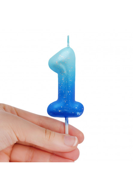 Narodeninová sviečka na tortu Legami Cake Candle - Happy Birthday Candle - Blue - 1