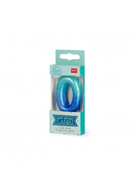 Narodeninová sviečka na tortu Legami Cake Candle - Happy Birthday Candle - Blue - 0