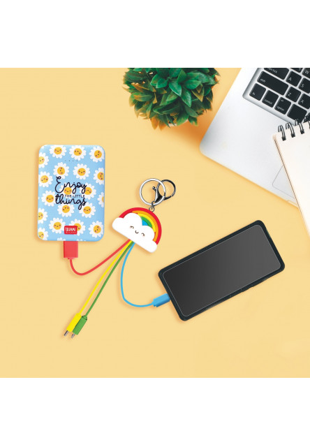 Sada káblov Legami Charging Multi Cable - Link Up - Rainbow