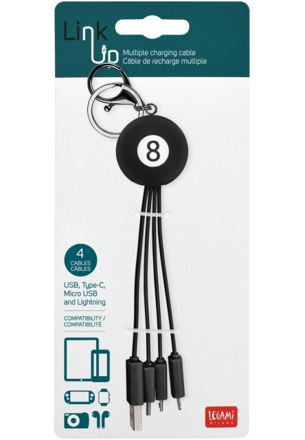 Sada káblov Legami Charging Multi Cable - Link Up - 8 Ball