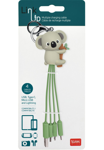 Sada káblov Legami Charging Multi Cable - Link Up - Koala