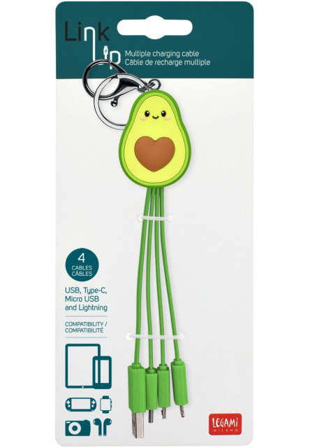Sada káblov Legami Charging Multi Cable - Link Up - Avocado