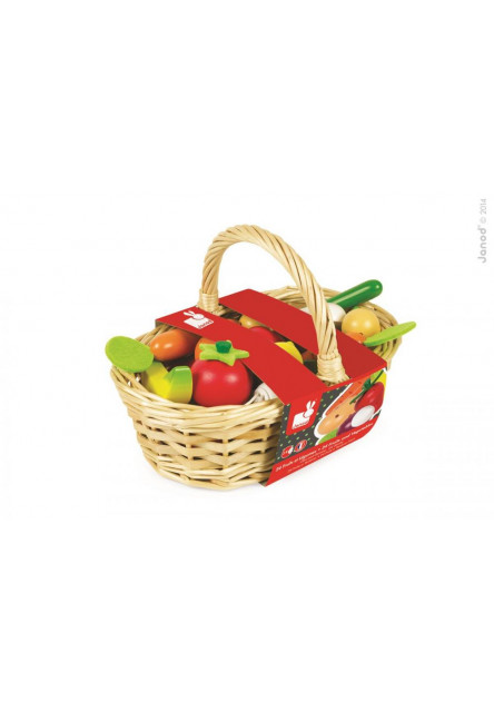 Zelenina a ovocie v košíku 24 ks