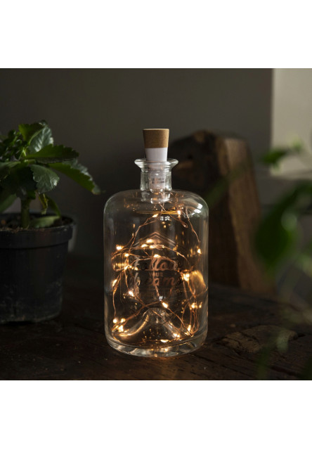 Svetelná dekorácia Legami Glass Bottle With Led Lights - Jar Of Stars