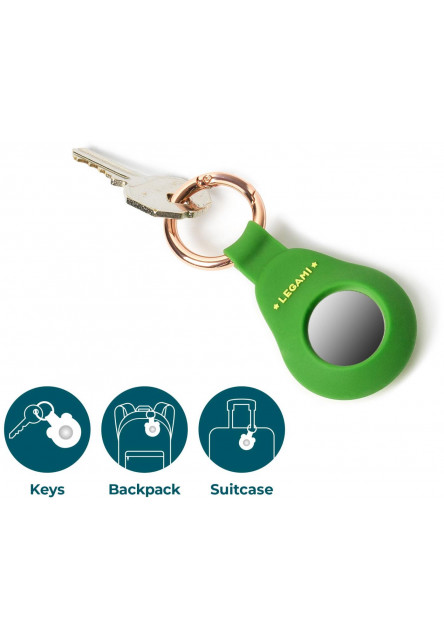 Kľúčenka a puzdro na Airtag Legami Key Ring For Airtag - Avocado