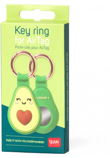 Kľúčenka a puzdro na Airtag Legami Key Ring For Airtag - Avocado