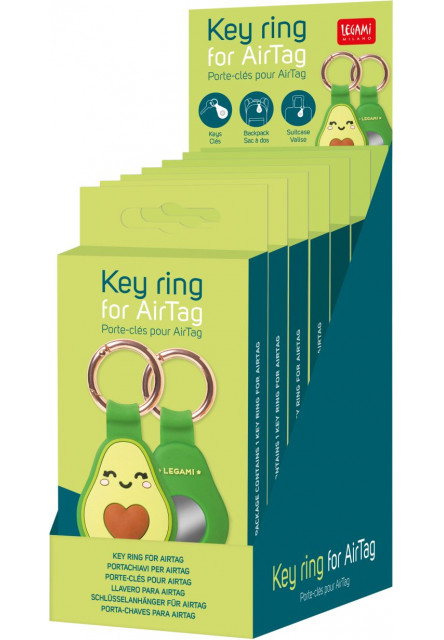 Kľúčenka a puzdro na Airtag Legami Key Ring For Airtag - Avocado