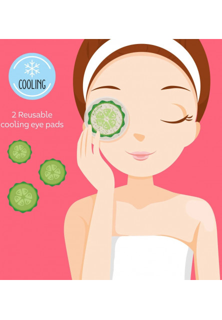 Chladiace vankúšiky Legami Reusable Cooling Eye Pads - Chill Out - Cucumber