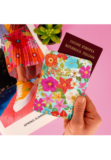 Púzdro na pas Legami Passport Holder - Flowers