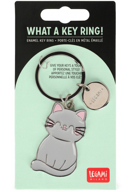 Prívesok na kľúče Legami Enamel Key Ring - What A Key Ring! - Kitty