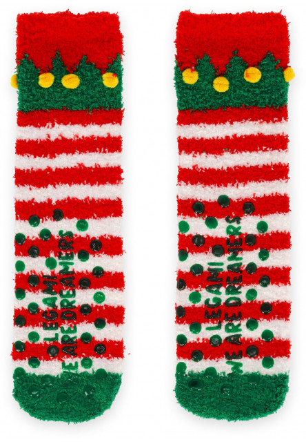 Protišmykové ponožky Legami Non-Slip Socks - It's A Match! - Elf- Adult