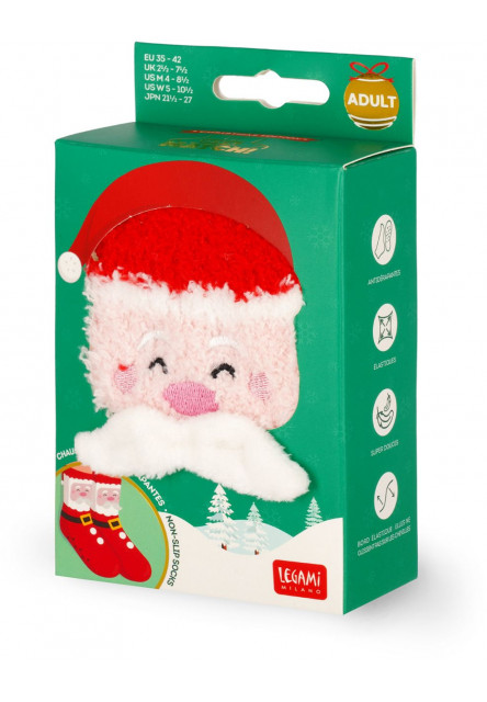 Protišmykové ponožky Legami Non-Slip Socks - It's A Match! - Santa Claus - Adult