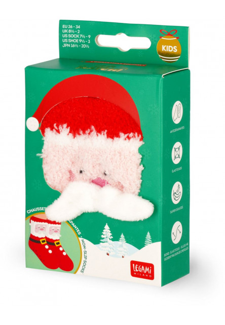 Protišmykové ponožky Legami Non-Slip Socks - It's A Match! - Santa Claus - Kid