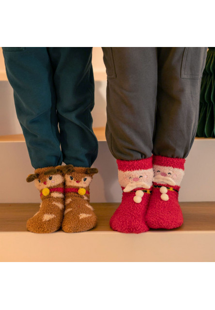 Protišmykové ponožky Legami Non-Slip Socks - It's A Match! - Santa Claus - Kid