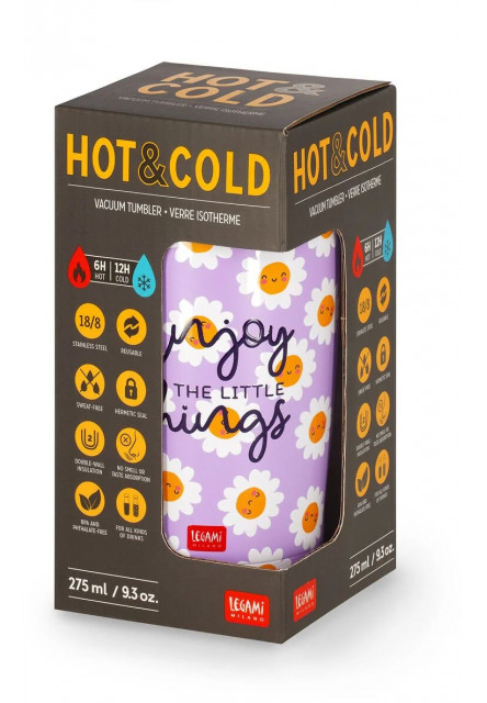 Termo hrnček Legami Vacuum Tumbler - Hot & Cold - Tumbler - Daisy
