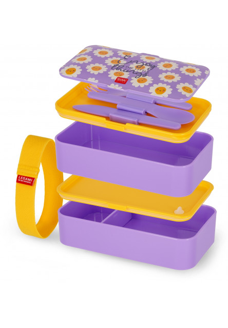 Škatuľka na desiatu Legami Lunch Box 1200 Ml - Daisy