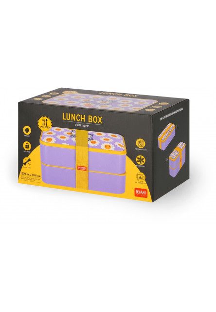 Škatuľka na desiatu Legami Lunch Box 1200 Ml - Daisy