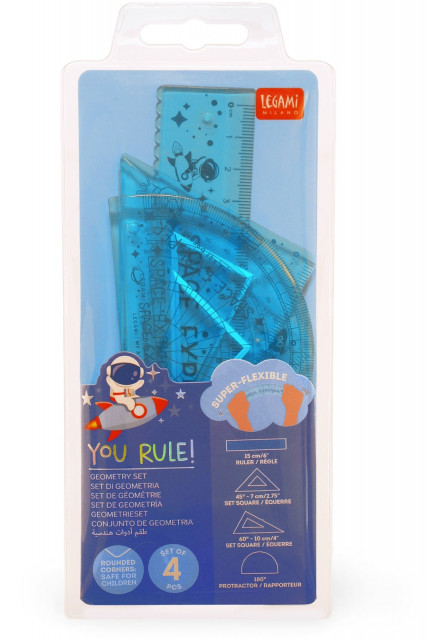 Set pravítok Legami Geometry Set - You Rule! - Space