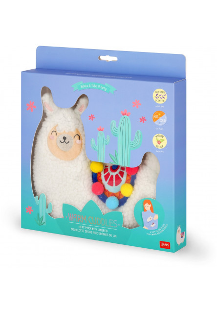 Nahrievací vankúšik Legami Heat Pack With Linseed - Warm Cuddles - Llama