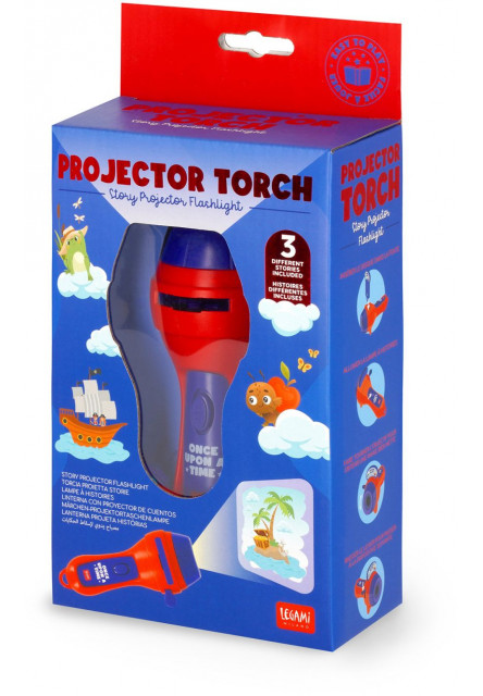 Baterka s projektorom Legami Story Projector Flashlight - Once Upon A Time - Red