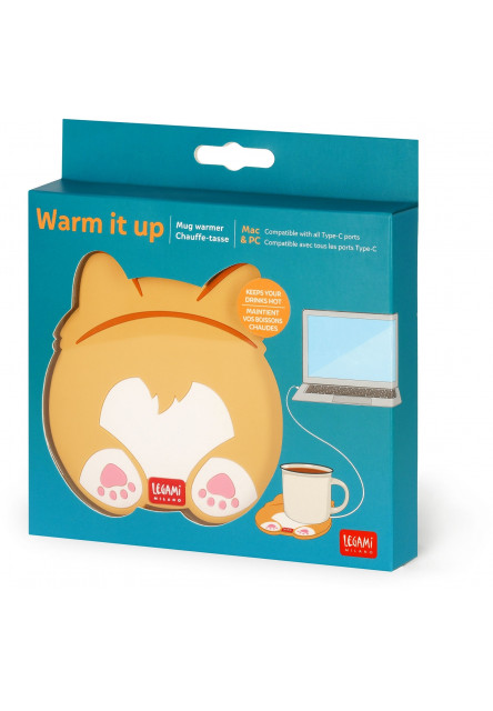 Ohrievací USB podtácek Legami Usb Mug Warmer - Warm It Up - Corgi