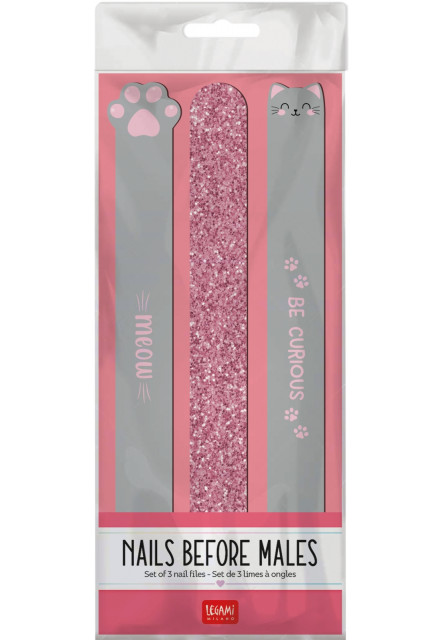 Set pilníkov Legami Set Of 3 Nail Files - Nails Before Males - Kitty