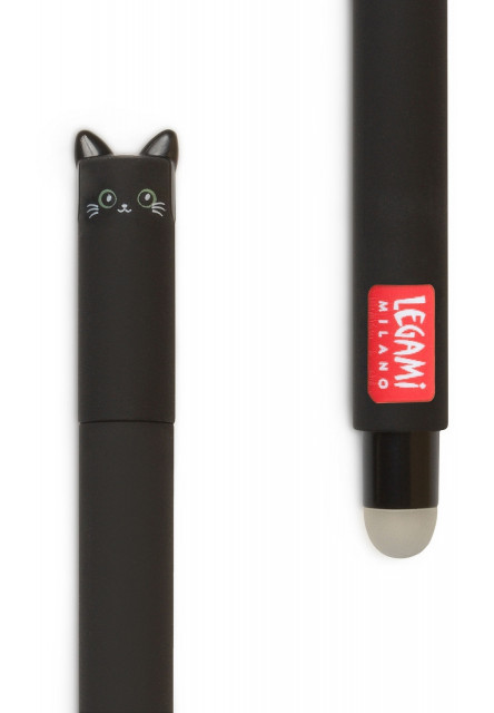 Gumovacie pero Legami Erasable Gel Pen - Erasable Pen - Kitty - Black Ink