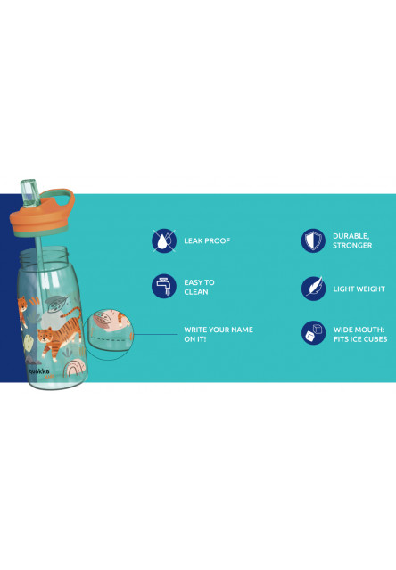 Plastová fľaša s náustkom Glow Kids Space 580 ml