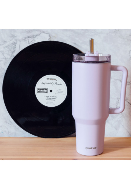 Nerezový termohrnček so slamkou Stream Purple 1200 ml
